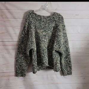 Anthropologie Wooden Ships Chunky Knit Oversized Cozy Pullover Sweater Medium